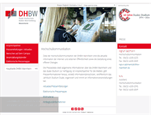 Tablet Screenshot of presse.dhbw-mannheim.de