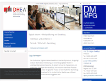 Tablet Screenshot of dm.dhbw-mannheim.de