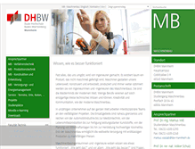 Tablet Screenshot of mb.dhbw-mannheim.de