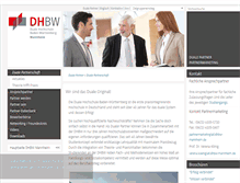 Tablet Screenshot of partner.dhbw-mannheim.de